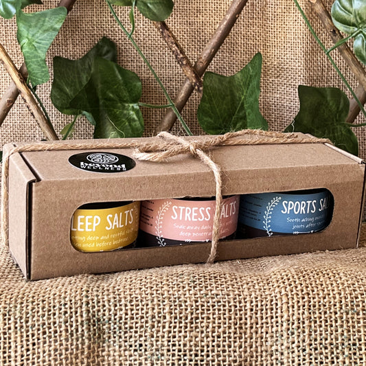 3x140G Tubs Healing Salts Gift Box